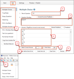 How To Create And Format Quiz Questions In Respondus – Instruction @ UH