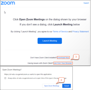 How to Join a Zoom Meeting with UH CougarNet – Student Guide ...