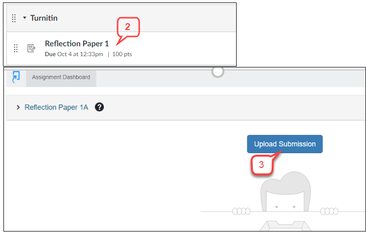 how to upload assignment in turnitin