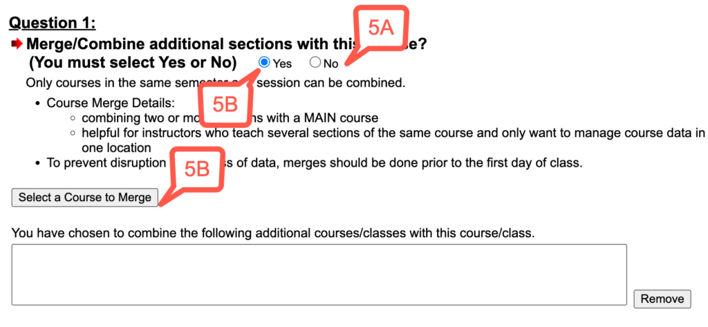 step 5A 5B merge course