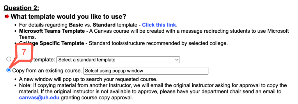 step 7 copy from existing course